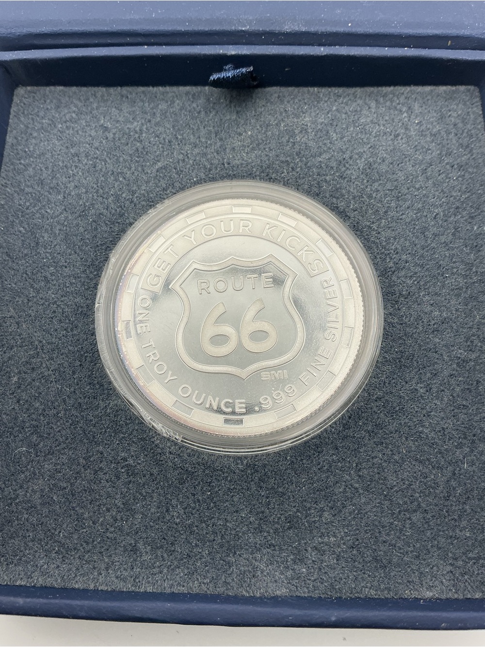 Route 66 Silver 1 Oz Collector Coin APMEX Box Great Gift